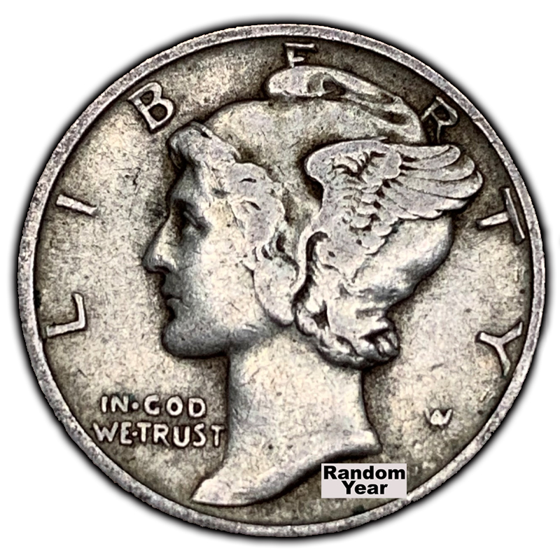 90% Silver Mercury Dime