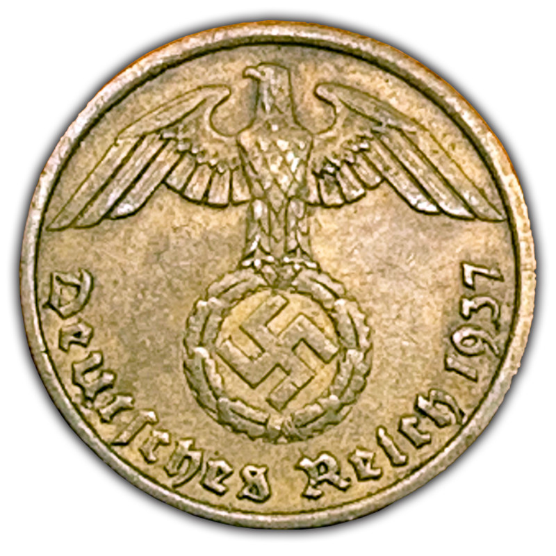 Third Reich 10 Reichspfennig Aluminum-Bronze Coin