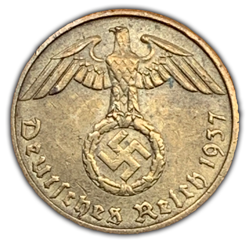 Third Reich 5 Reichspfennig Aluminum-Bronze Coin