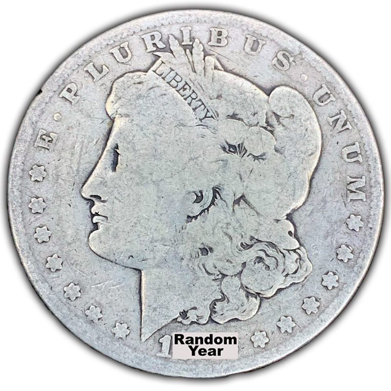 Cull Morgan Silver Dollar 1878-1904, 1921 (Random Year)