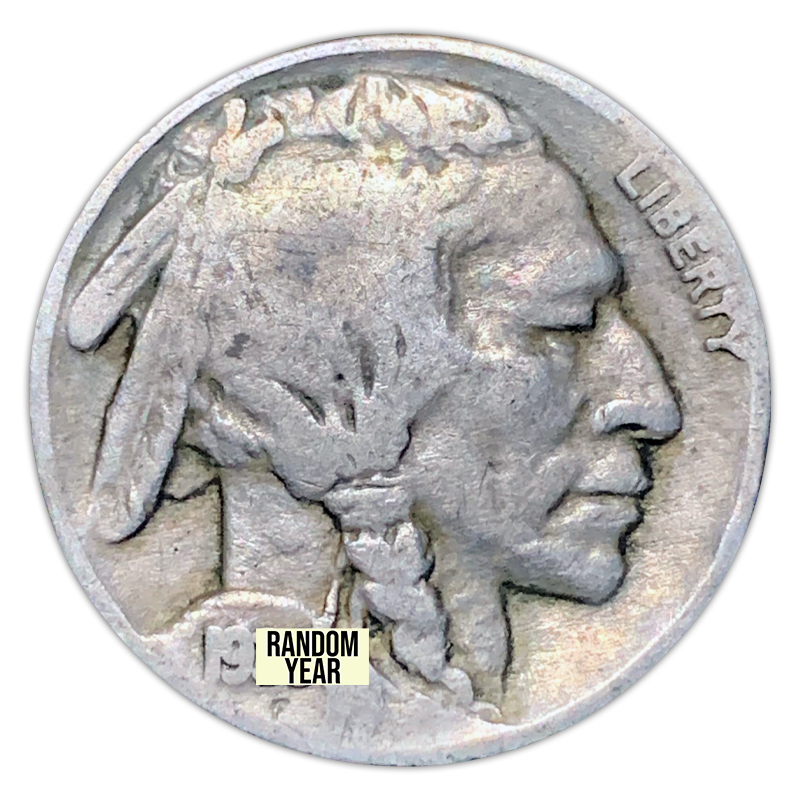 Random Date Buffalo Nickel