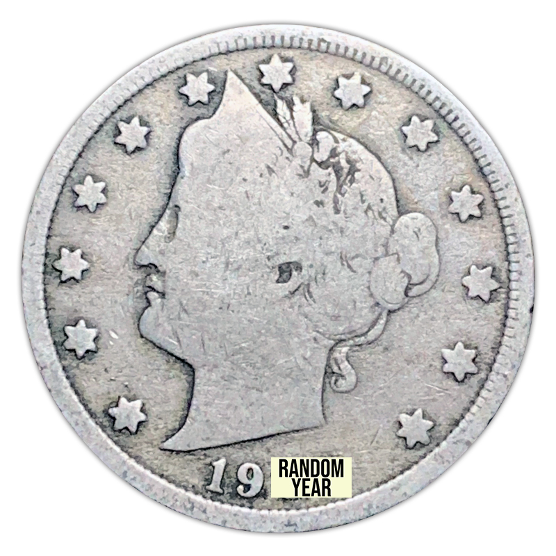 Random Date Liberty Head Nickel
