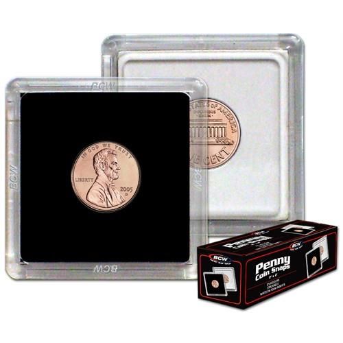 BCW 2×2 Penny Coin Snap (Box of 25)