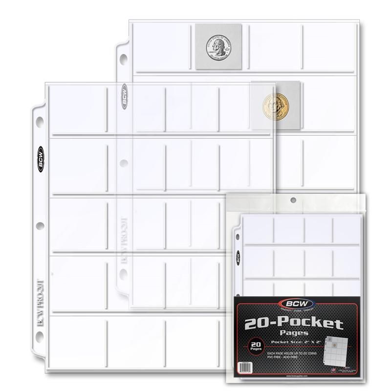 BCW Pro 20-Pocket Page (20 CT. Pack)