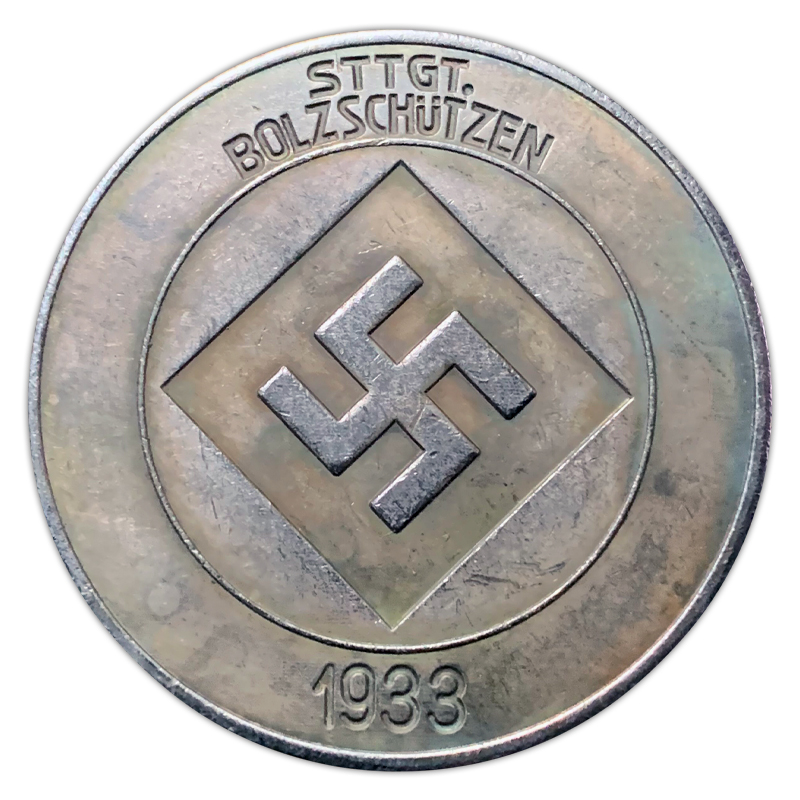 Nazi Germany 1933 Stuttgart Bolt Guards Commemorative Coin