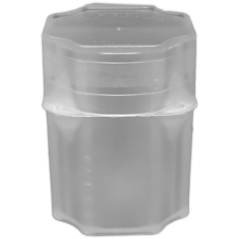 Guardhouse Half Dollar Stackable Square Plastic Coin Tube With Snap-Tight Lid