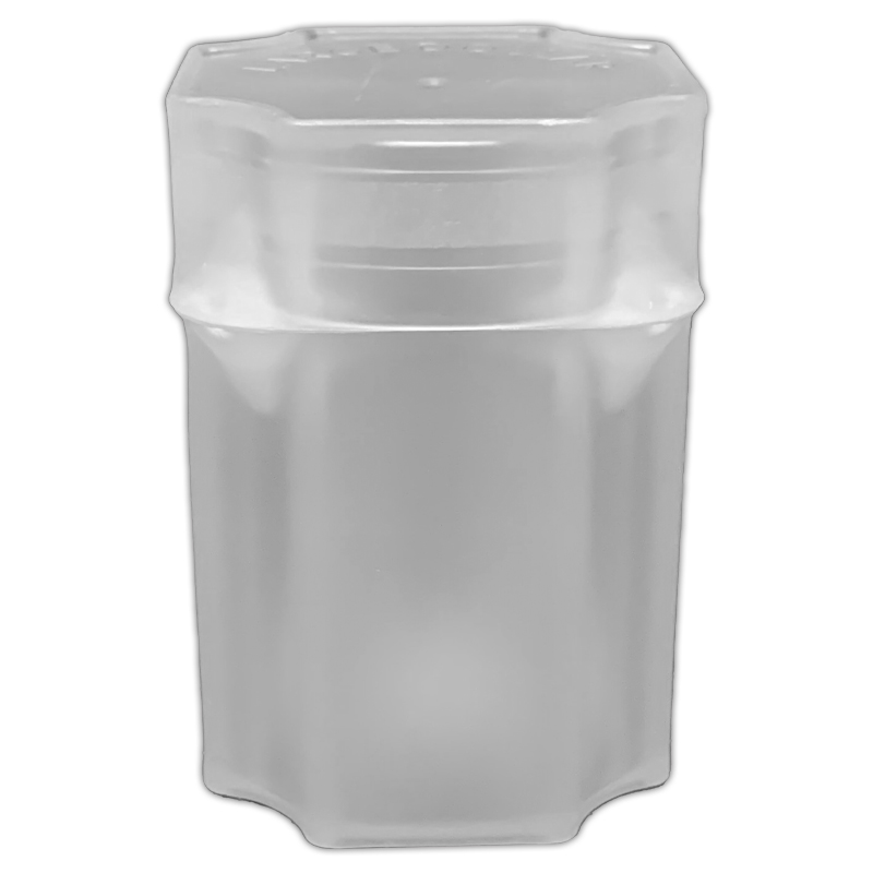 Guardhouse Large Dollar Stackable Square Plastic Coin Tube With Snap-Tight Lid