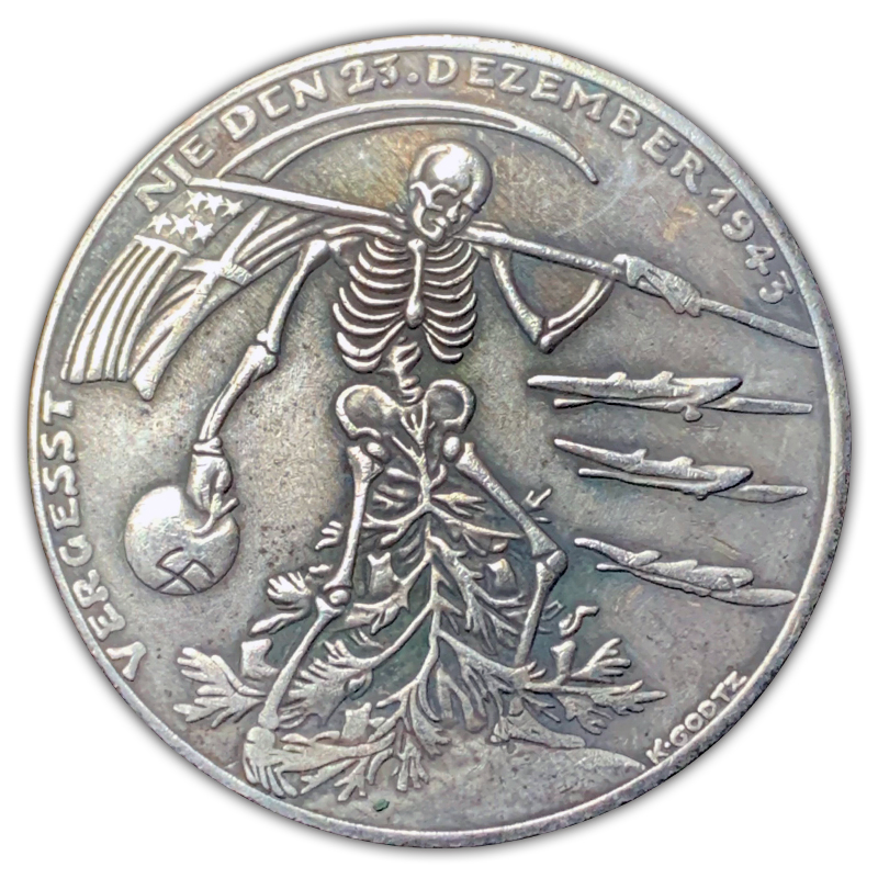 Nazi Germany Battle of Aachen Commemorative Coin
